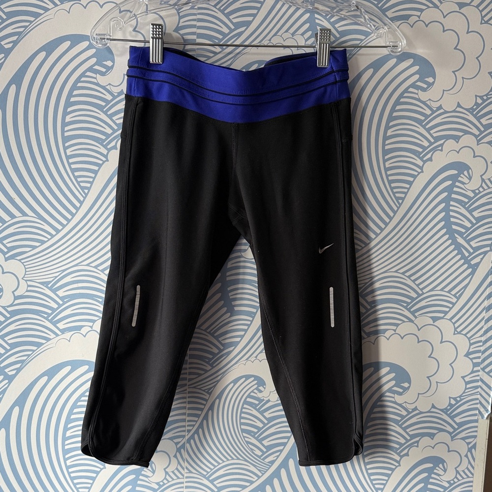 Nike size small dry fit Black and Blue Athletic Leggings